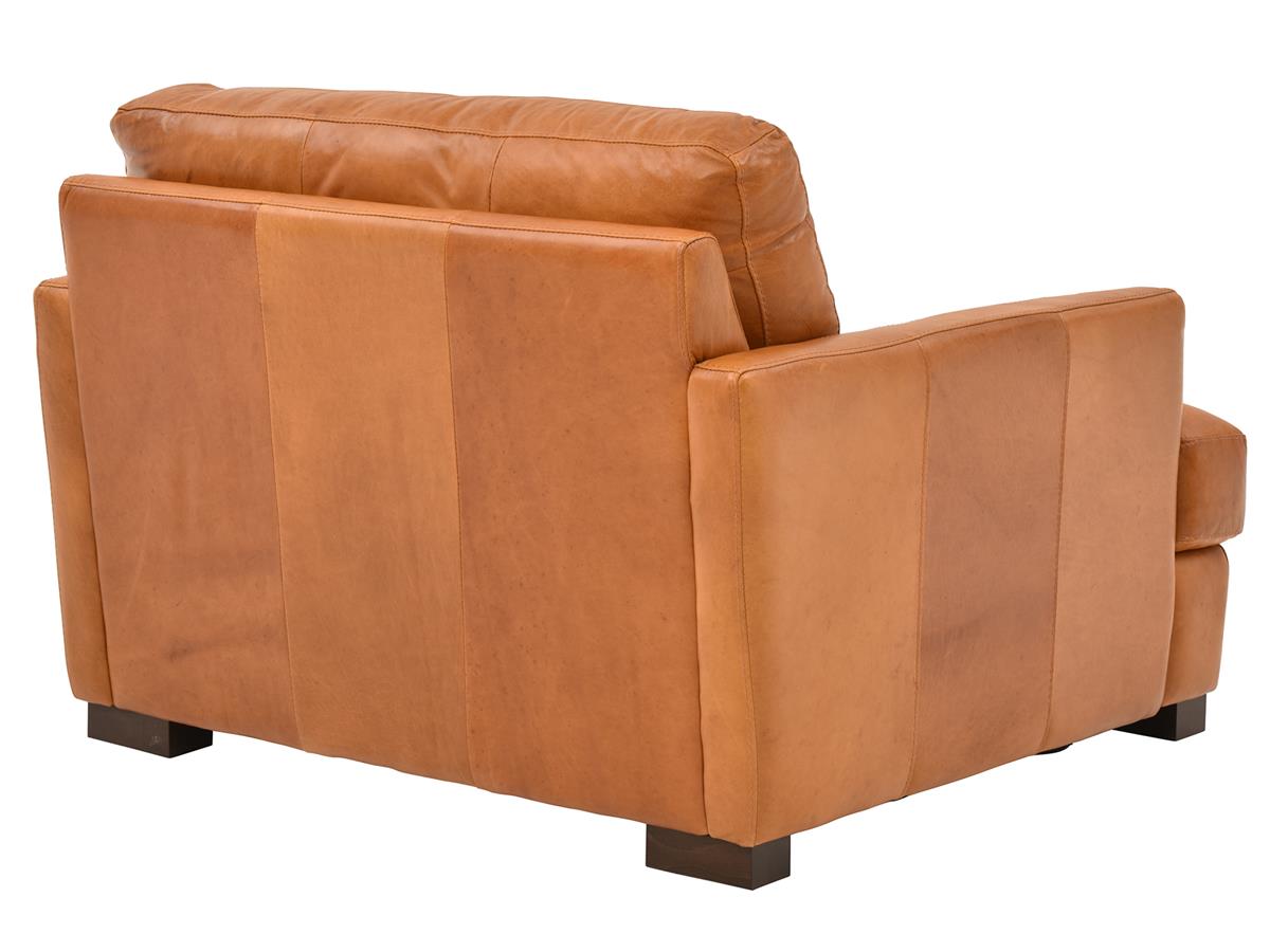 Dallas Top-Grain Leather Chair, Amber
